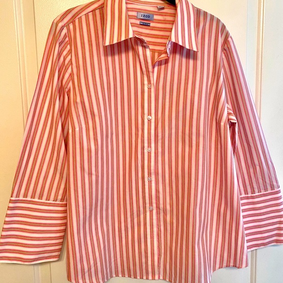 IZOD Button Down Cotton - Picture 1 of 6